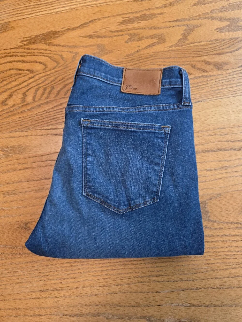 J. Crew Toothpick Skinny Jeans Size 31 Women Mid Wash Stretch Blue Denim Pants